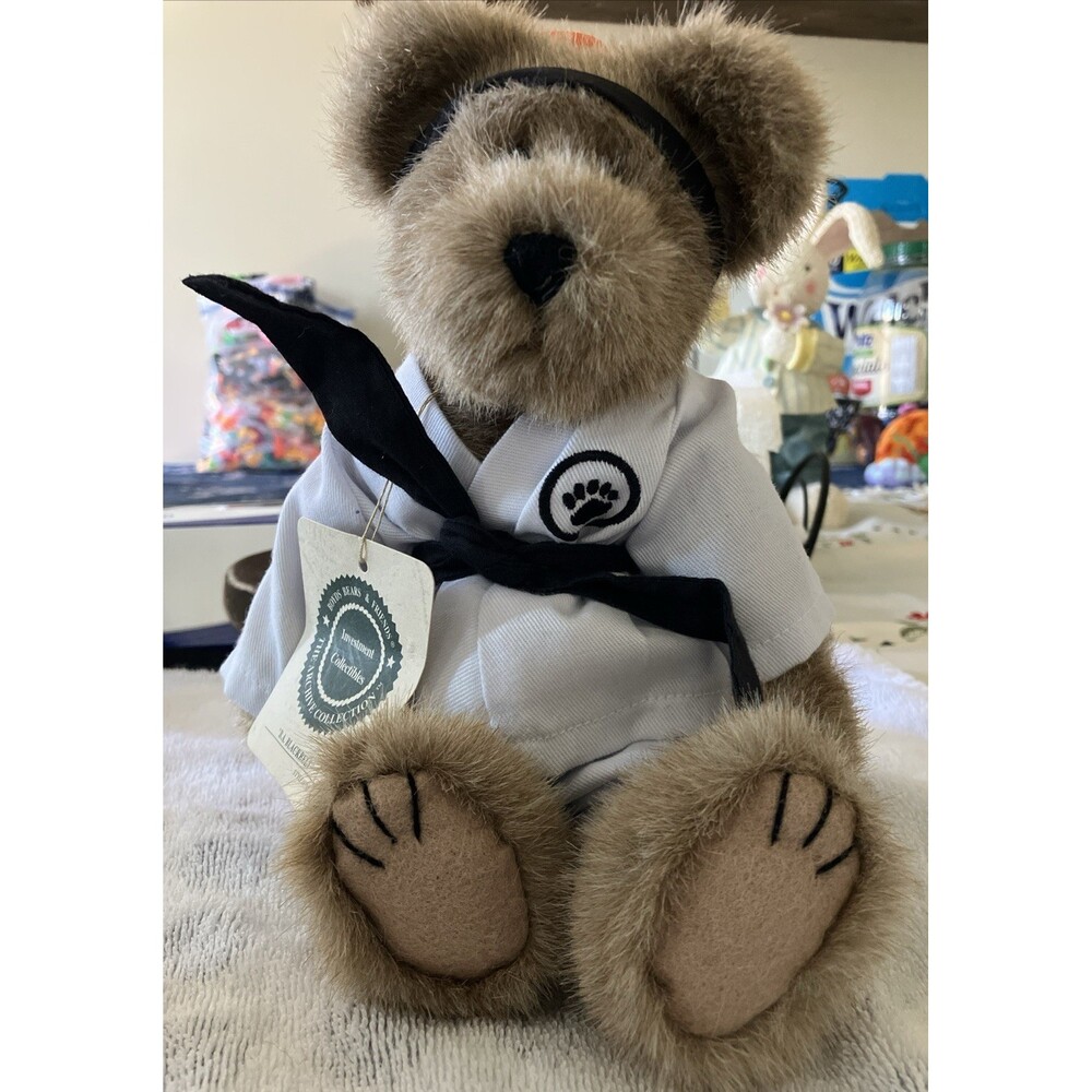Boyds Bears Bearware B. A. Blackbelt 2000 Karate Bear 10”  Plush